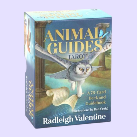 In Animal Guides Tarot Cards, best-selling author Radleigh Valentine has lovingly and beautifully merged the rich, time-honoured tradition of Tarot for divining answers to life's questions with the power of an animal spirit deck, thus connecting us to the wisdom of the earthly and mystical realms and the archetypes embodied in the animal world