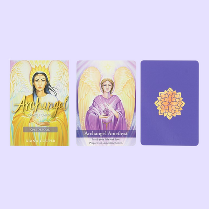 The Archangel Oracle card deck by Diana Cooper includes a 44-card deck and guidebook. This deck alloys the user to connect with the archangels and accelerate their spiritual growth. Beautifully presented in a sliding box and illustrated by Jane Delaford Taylor.
