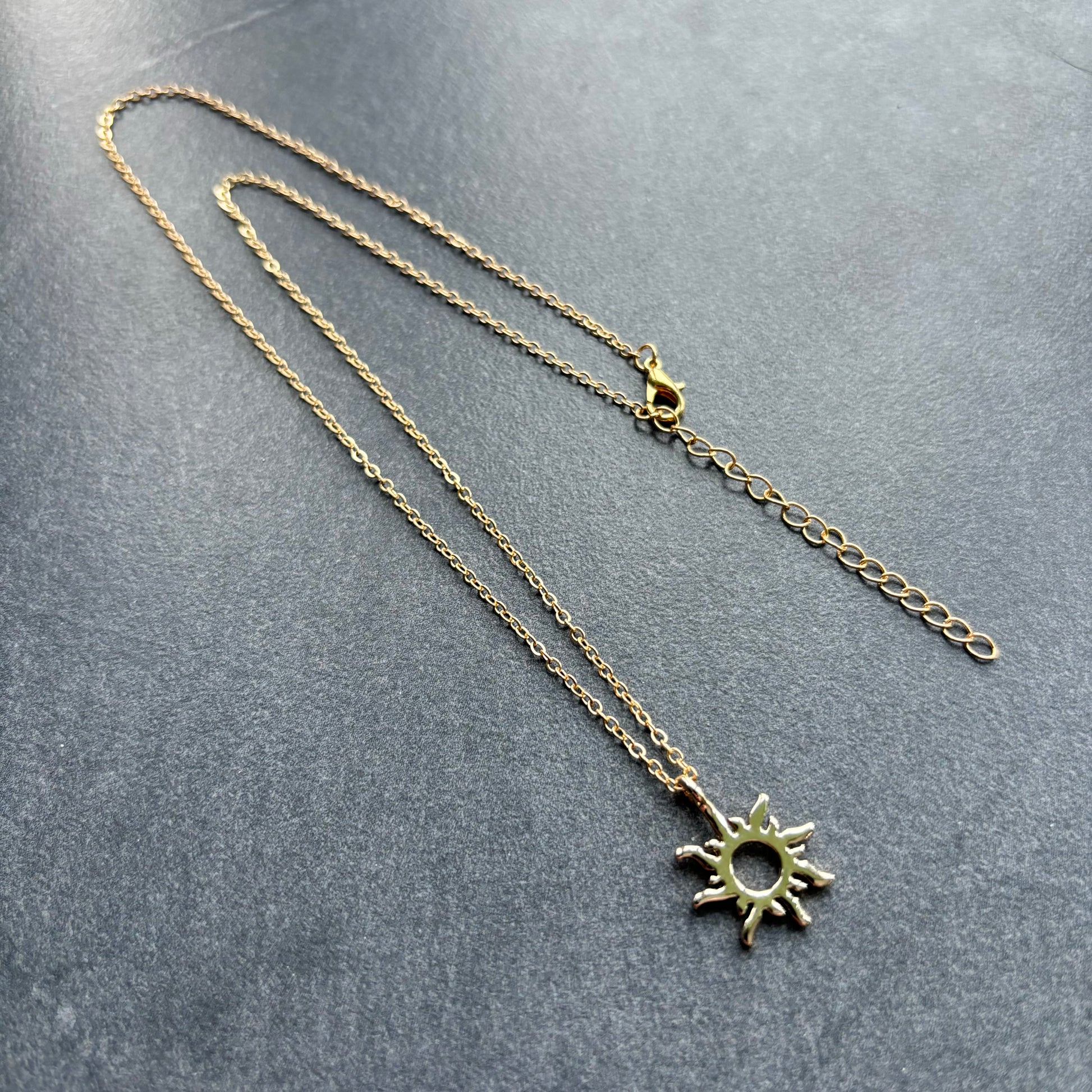 Minimalist Gold Sun Necklace