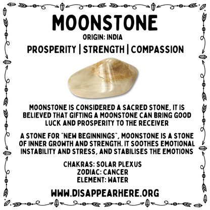 Moonstone Polished Crystal Tumblestone