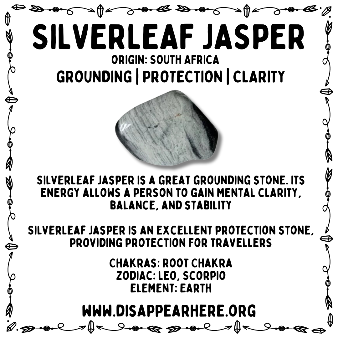 Silverleaf Jasper Polished Crystal Tumblestone