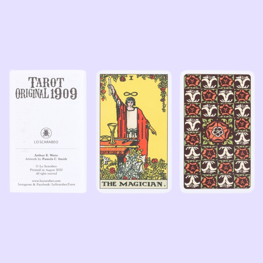 This mini tarot deck is great for beginners and experts alike. Tarot Original 1909 is a detailed reproduction of the timeless deck created by Pamela Colman Smith and Arthur Edward Waite in a petite size that's perfect for on-the-go divination. Lovers of the Rider-Waite tarot will also love this version of the famous deck. Includes 78 mini cards and instructions