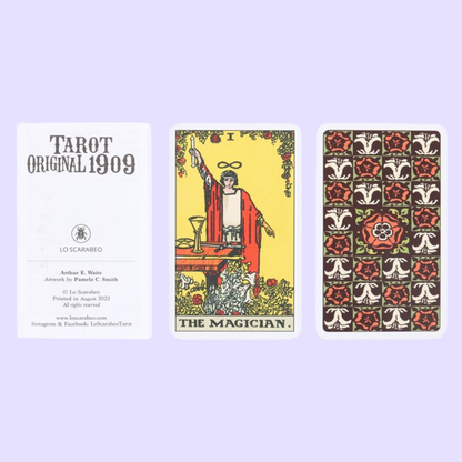 This mini tarot deck is great for beginners and experts alike. Tarot Original 1909 is a detailed reproduction of the timeless deck created by Pamela Colman Smith and Arthur Edward Waite in a petite size that's perfect for on-the-go divination. Lovers of the Rider-Waite tarot will also love this version of the famous deck. Includes 78 mini cards and instructions