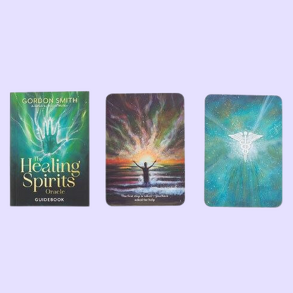 The Healing Spirits oracle card deck by Gordon Smith includes a 48-card deck and a guidebook with 107 pages of information to help guide you on your spiritual journey. The inspirational messages in the cards will help you understand the true purpose of your life, grow your spiritual path and bring knowledge that will enhance your spiritual and physical wellbeing. Beautifully illustrated by Naomi Walker and presented in a matching sliding box.