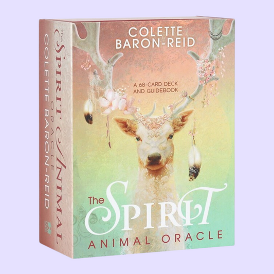 The Spirit Animal Oracle card deck by Colette Baron-Reid includes a 68-card deck and 200 page guidebook. This deck connects those with the extraordinary animal spirit partners that protect and guide them. Beautifully presented in folding box and illustrated by Jena DellaGrottaglia