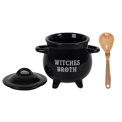 Get ready to stir up some magic in the kitchen with our Witches Broth Cauldron Soup Bowl! Paired with a Broom Spoon, this cauldron-shaped bowl is perfect for brewing soups and stews. Embrace your inner witch and add a touch of fun to your meals