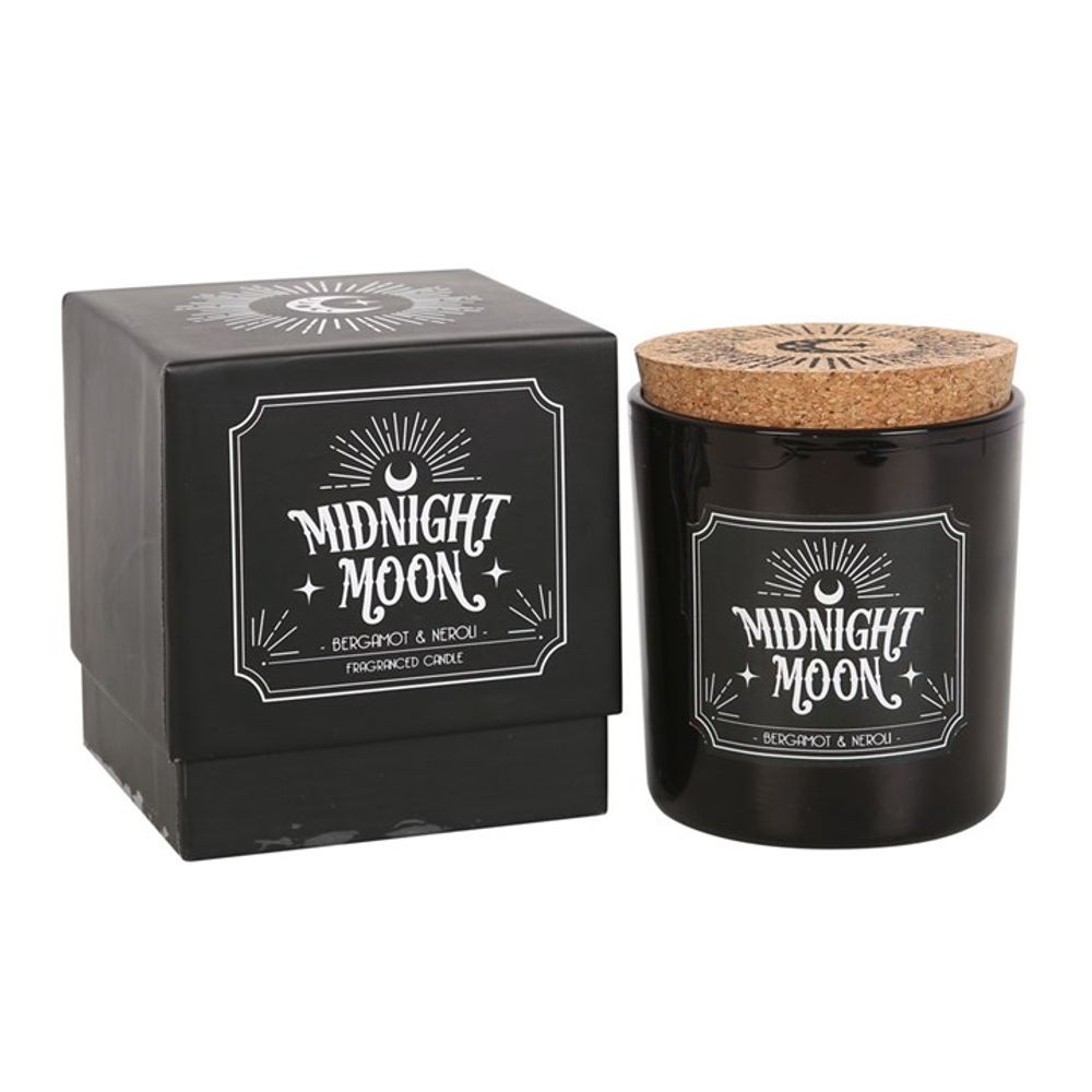 Indulge your senses with an enchanting blend of darkness and allure with this Midnight Moon fragranced candle. Infused with the captivating scent of bergamot and neroli orange, its bewitching aroma will put you under its spell. Approximately 21 hours burn time