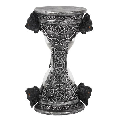 Gothic Black Cat Hourglass Timer