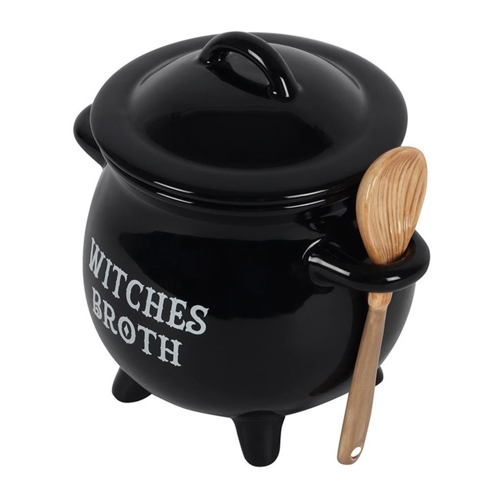 Get ready to stir up some magic in the kitchen with our Witches Broth Cauldron Soup Bowl! Paired with a Broom Spoon, this cauldron-shaped bowl is perfect for brewing soups and stews. Embrace your inner witch and add a touch of fun to your meals