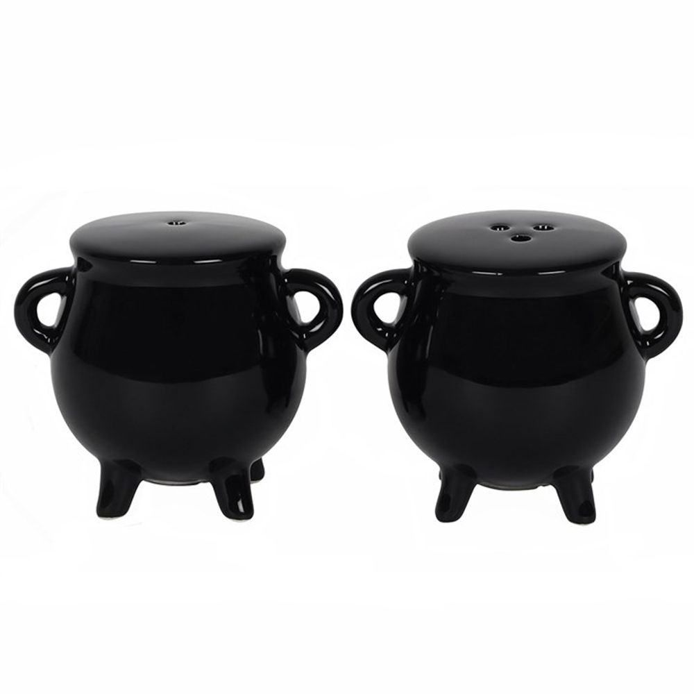Add some magic to your kitchen with our ceramic Cauldron Cruet Set! These whimsical cauldron-shaped cruets will make cooking and seasoning a spellbinding experience. Perfect for any witch or wizard, the set includes two cauldrons for storing salt and pepper