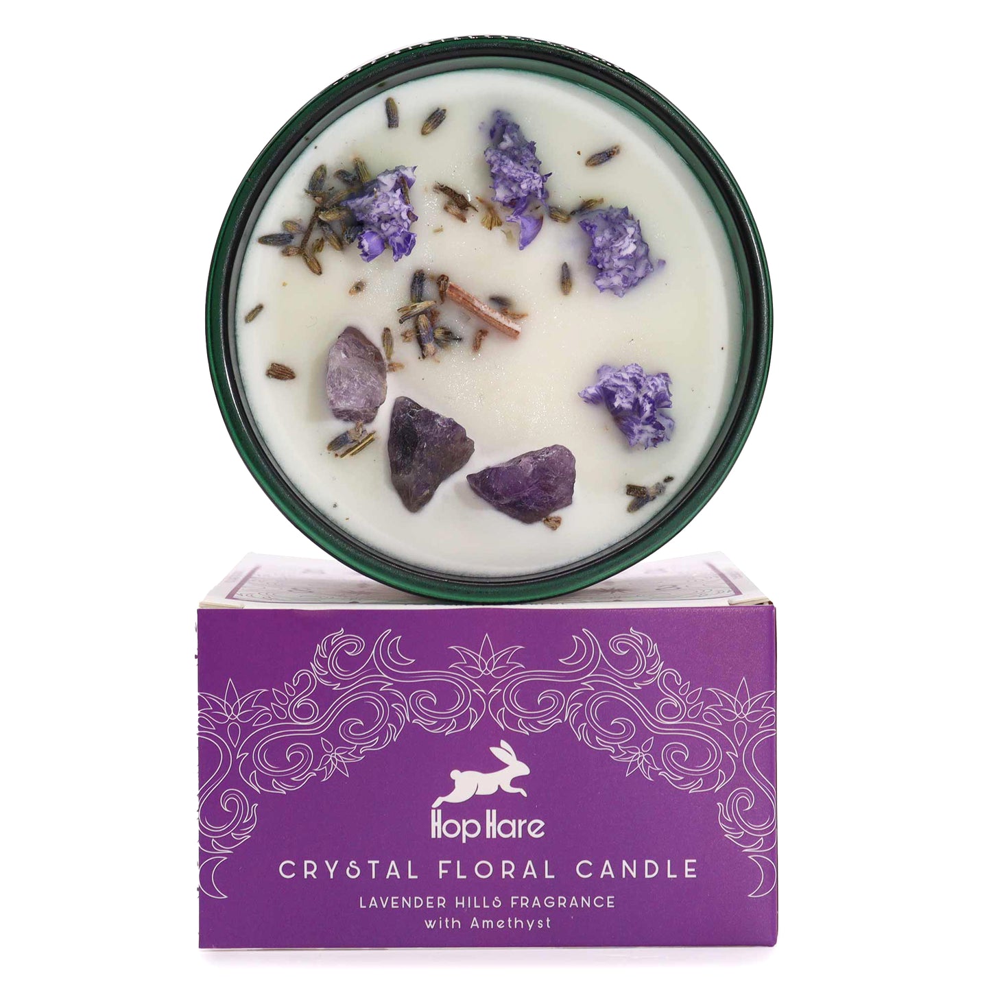 Hop Hare Crystal Magic Candle - The Moon