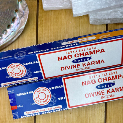 Divine Karma / Nag Champa Mix - Satya Incense Sticks