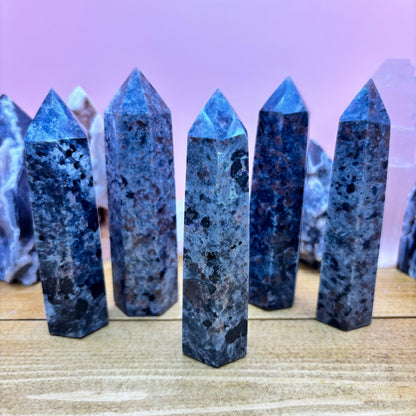 Yooperlite Flame Stone Crystal Point