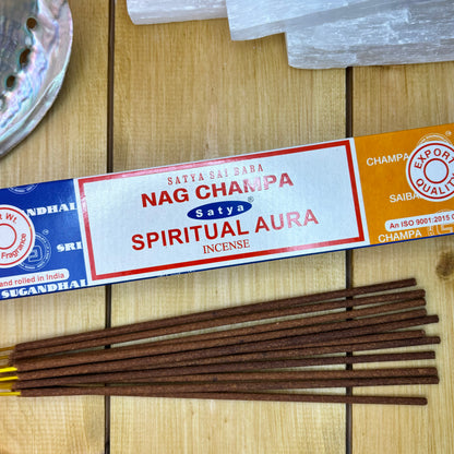 Mezcla de Aura Espiritual/Nag Champa - Varillas de Incienso Satya