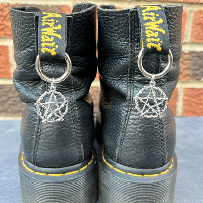 Set of 2 Silver Pentagram Doc Charms