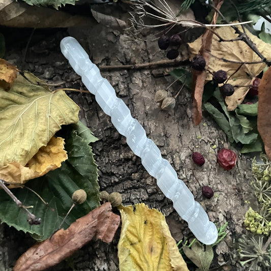 Spiral Selenite Crystal Wand | Disappear Here