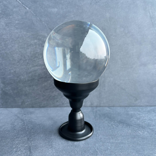 Black Metal Crystal Ball / Sphere Display Stand