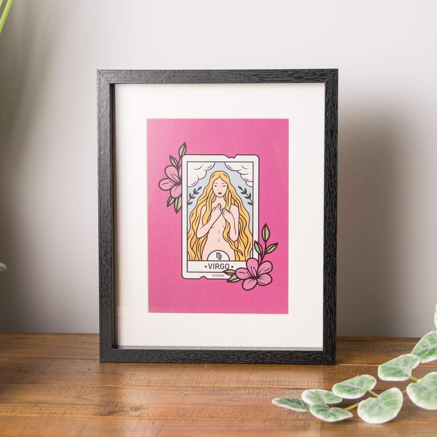 Virgo - Signs of the Zodiac Black Framed Print