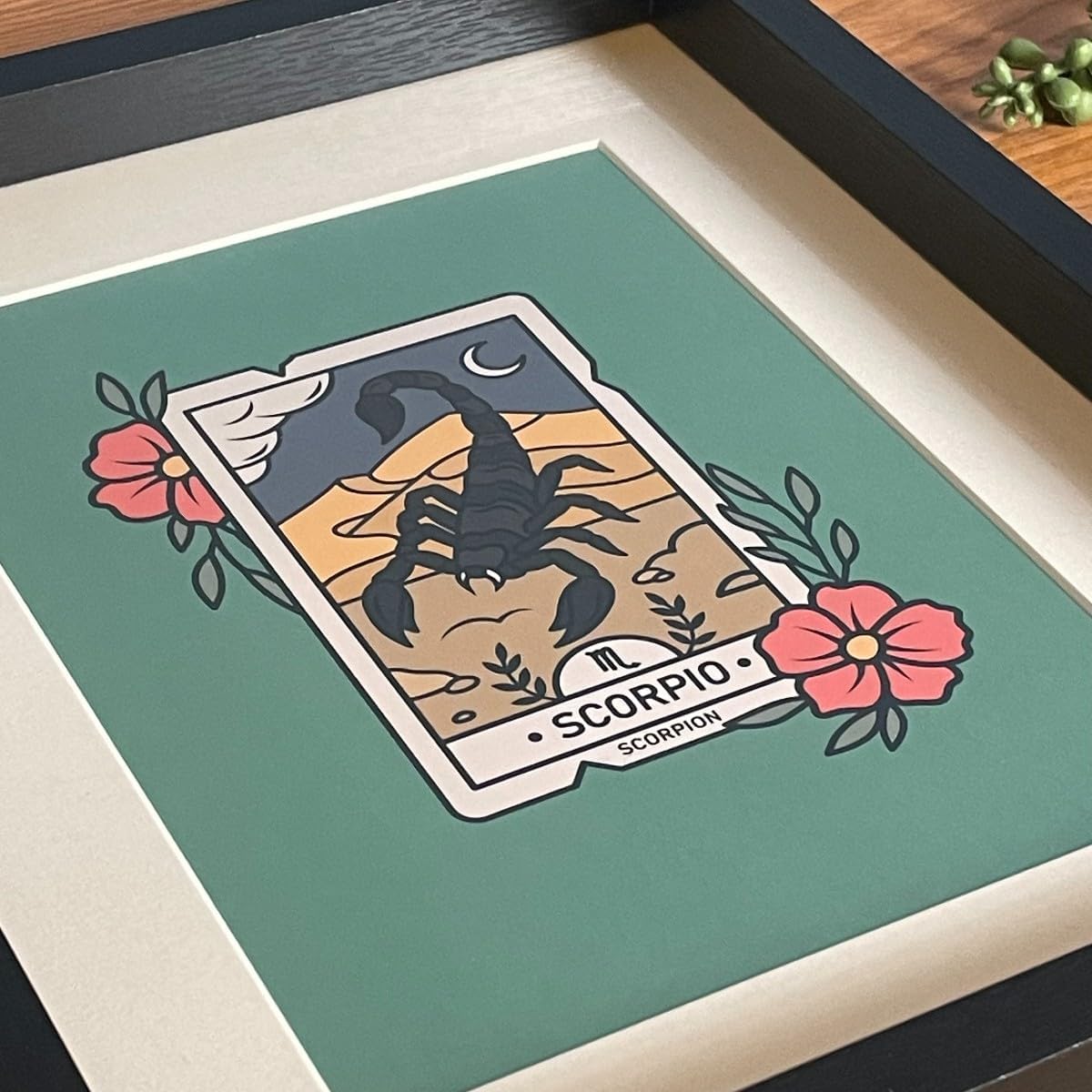 Scorpio - Signs of the Zodiac Black Framed Print