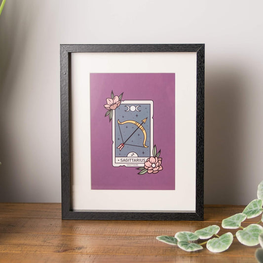 Sagittarius - Signs of the Zodiac Black Framed Print