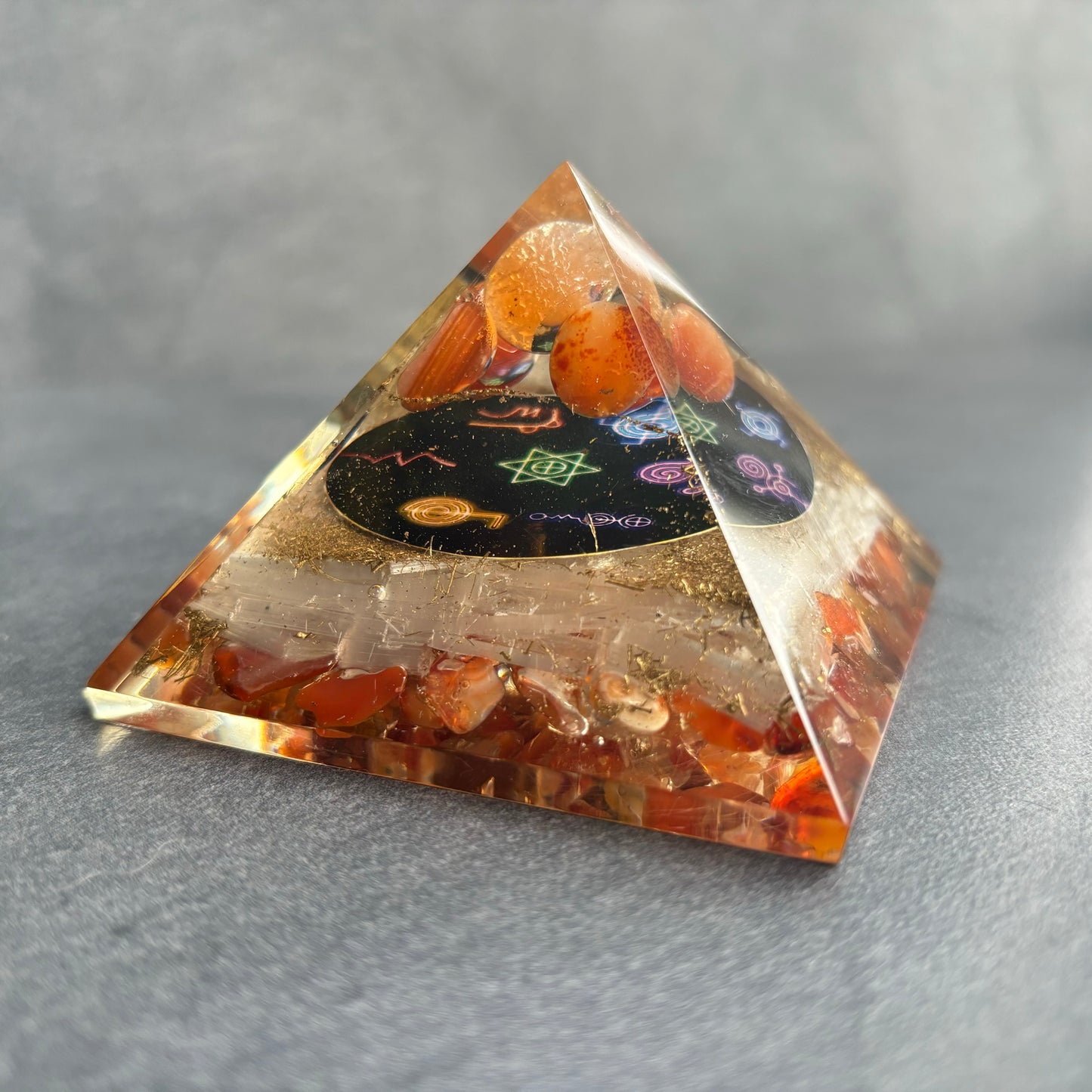 Orgonite Pyramid - Midnight Reiki