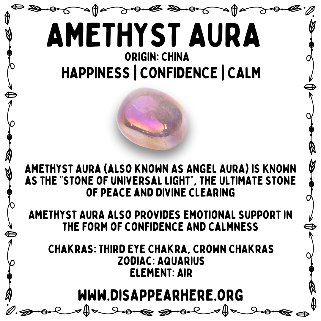Amethyst Aura Properties Crystal Card