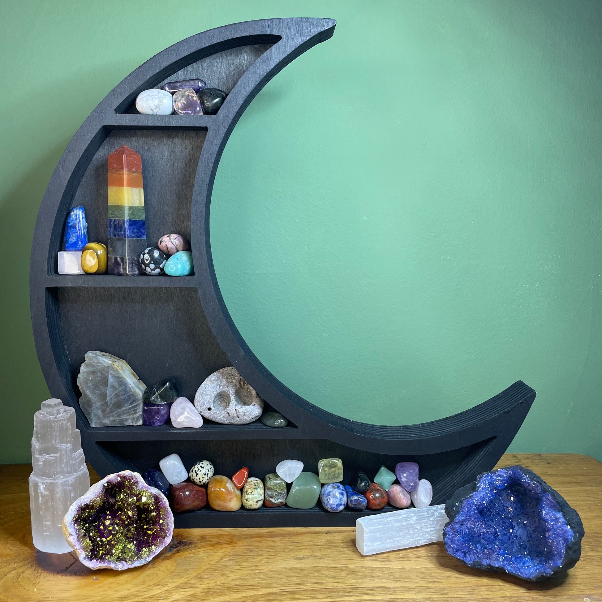 Crescent Moon Freestanding Shelf