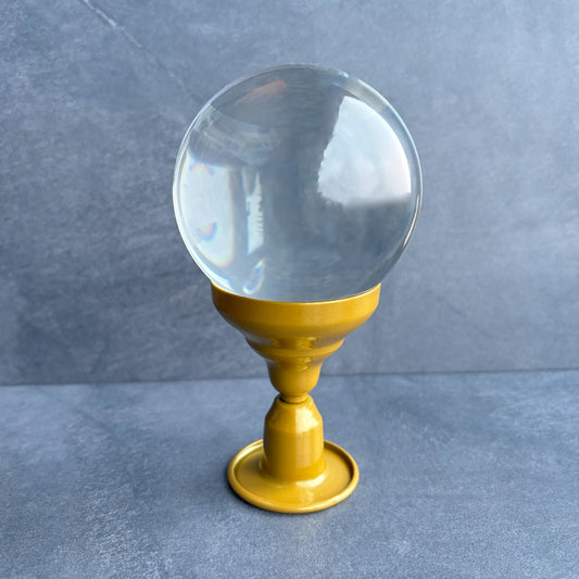 Gold Metal Crystal Ball / Sphere Display Stand