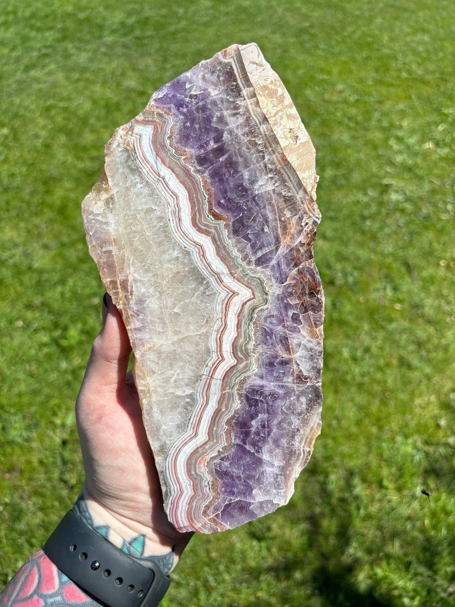 HUGE Mexican Amethyst Lace Slab