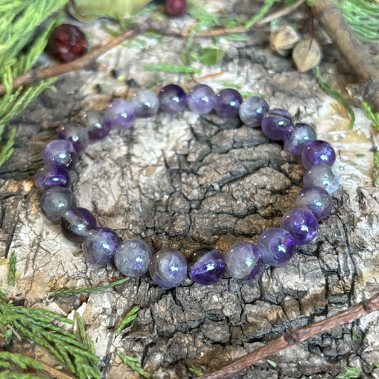 Purple Amethyst Crystal Power Bracelet