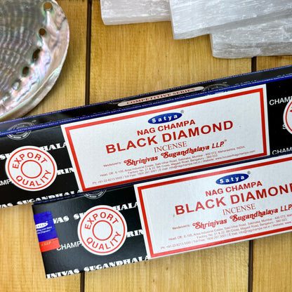 Diamante Negro - Varitas de incienso Satya