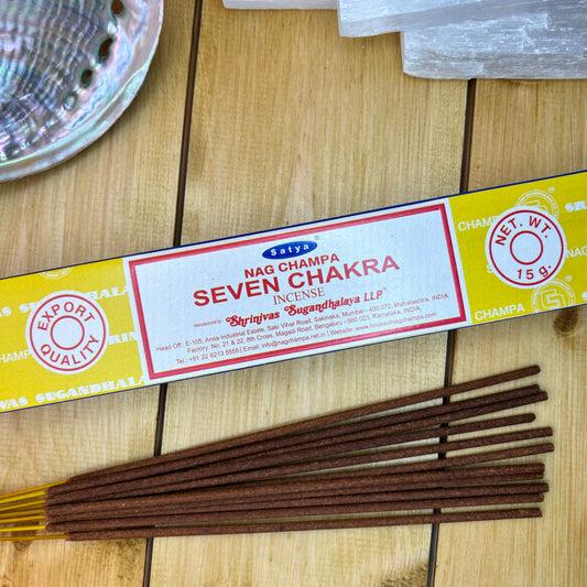 Sept Chakras - Bâtons d'encens Satya