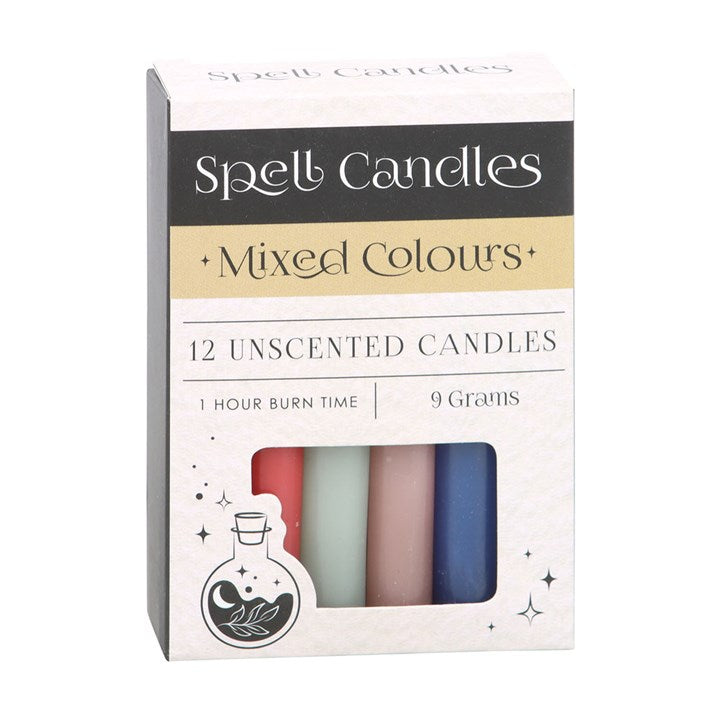 Pack of 12 Mixed Spell Candles