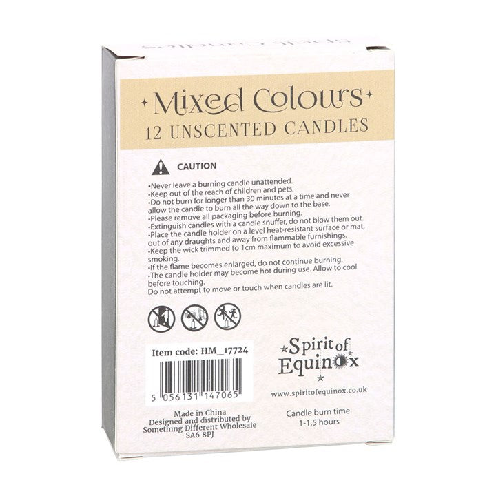 Pack of 12 Mixed Spell Candles