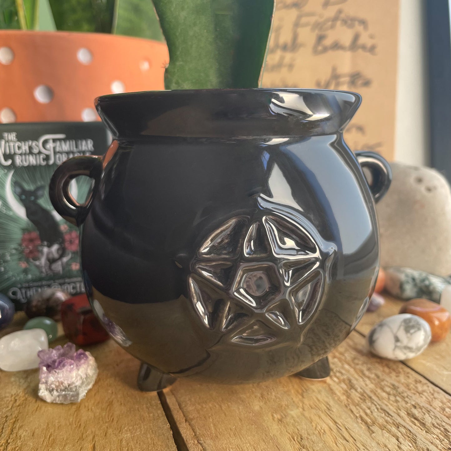 Cauldron Shaped Ceramic Indoor Planter