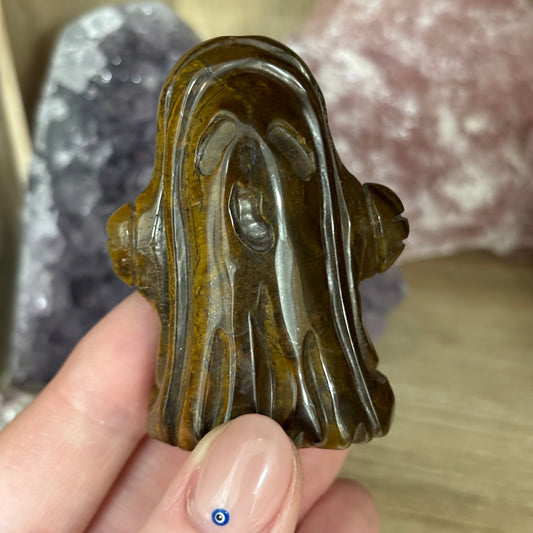 Large Tigers Eye Crystal Ghost