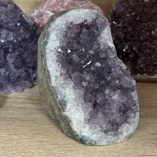 Large Amethyst Natural Cut Base Crystal Cluster