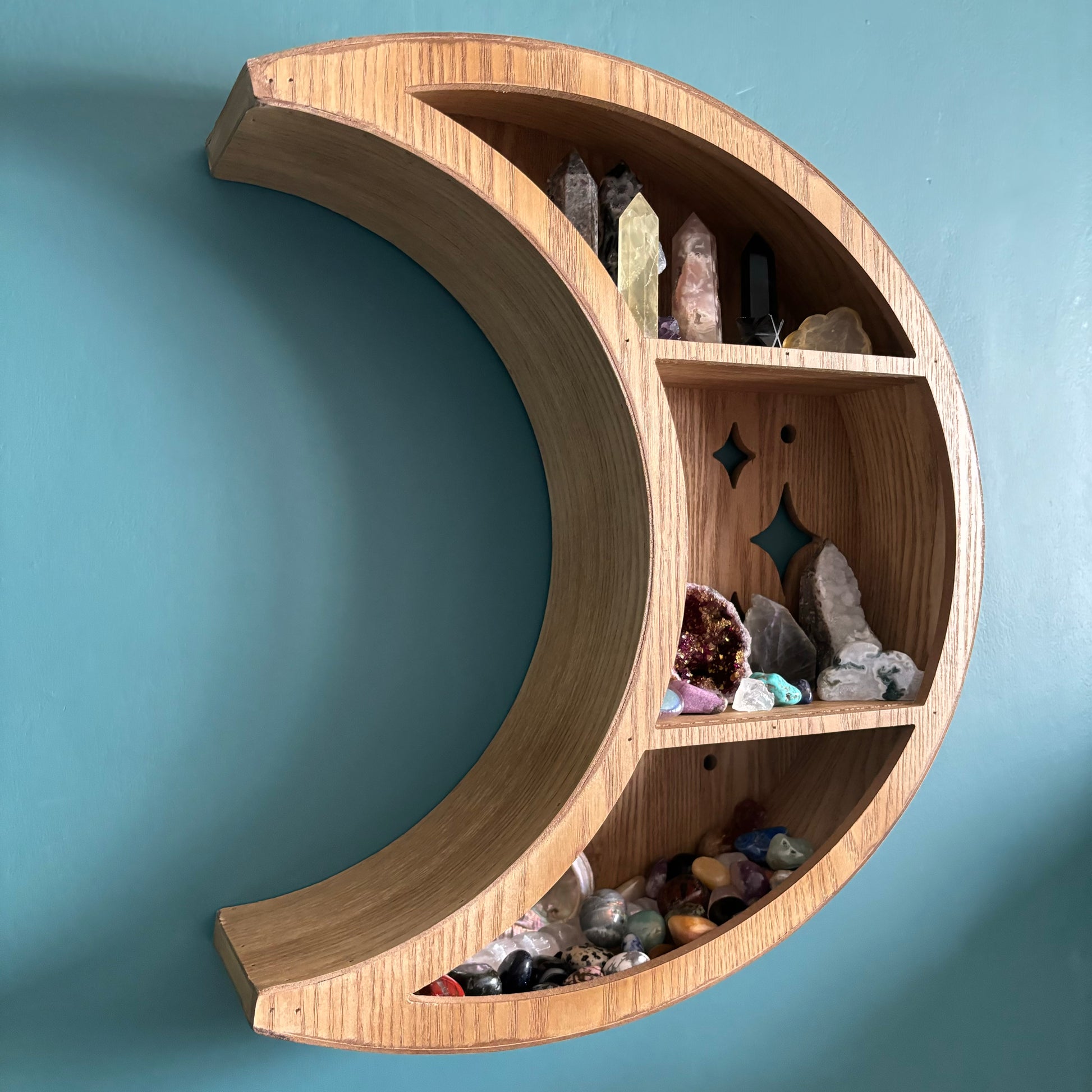 Crescent Moon Hanging Wall Shelf