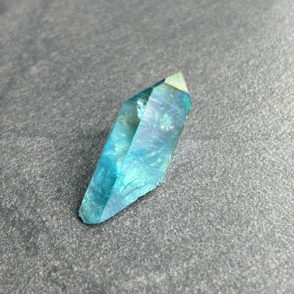 Aqua Aura Quartz Crystal Point #1