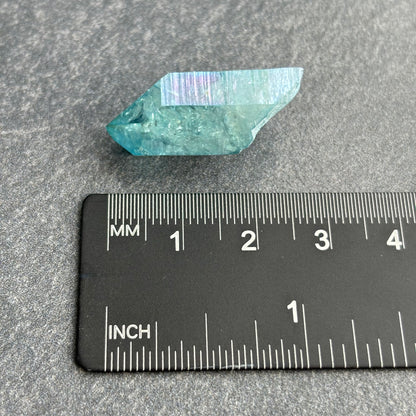 Aqua Aura Quartz Crystal Point #2