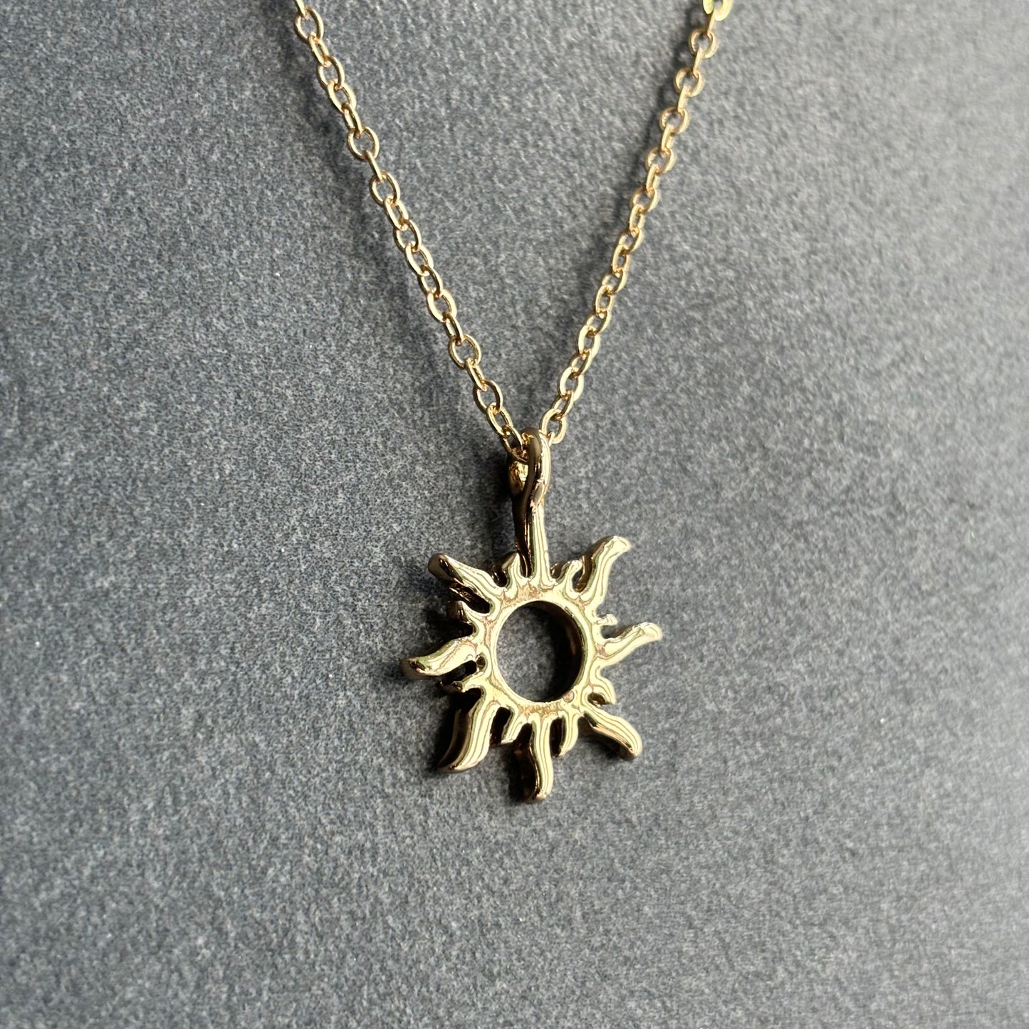 Minimalist Gold Sun Necklace