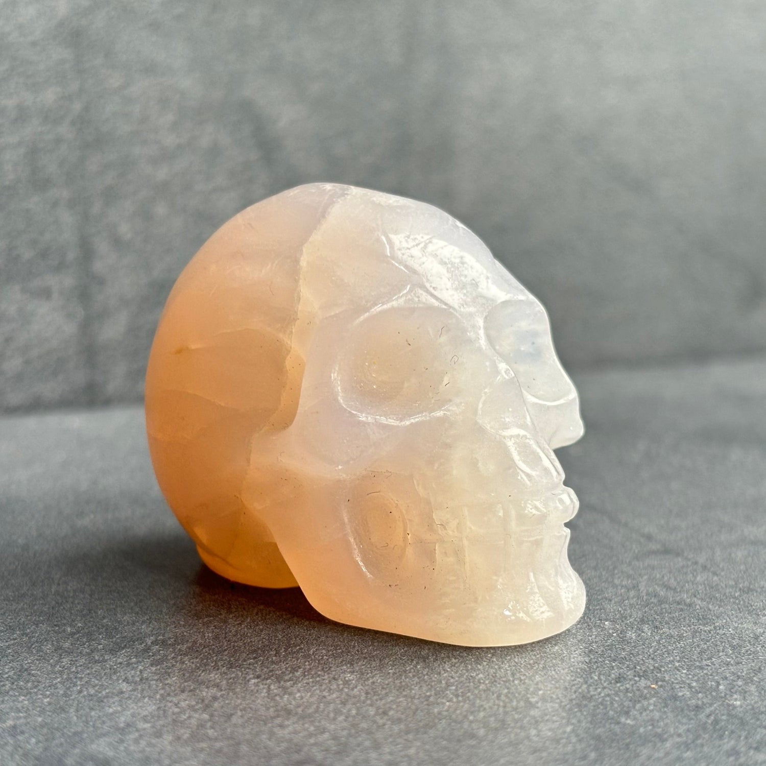 Rose Quartz Crystal Skull