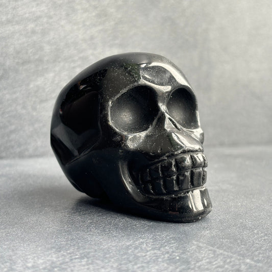 Large Shungite Crystal Skull