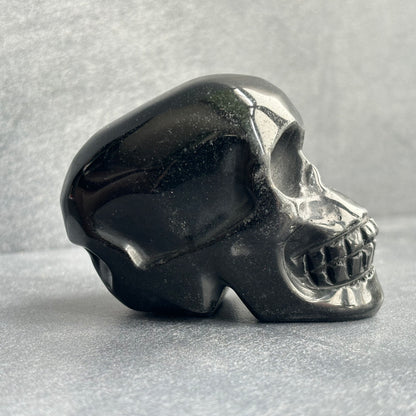 Large Shungite Crystal Skull