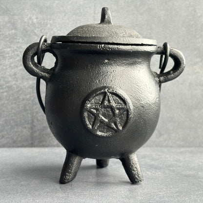 Cast Iron Pentagram Cauldron