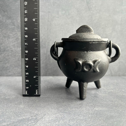 Cast Iron Triple Moon Cauldron