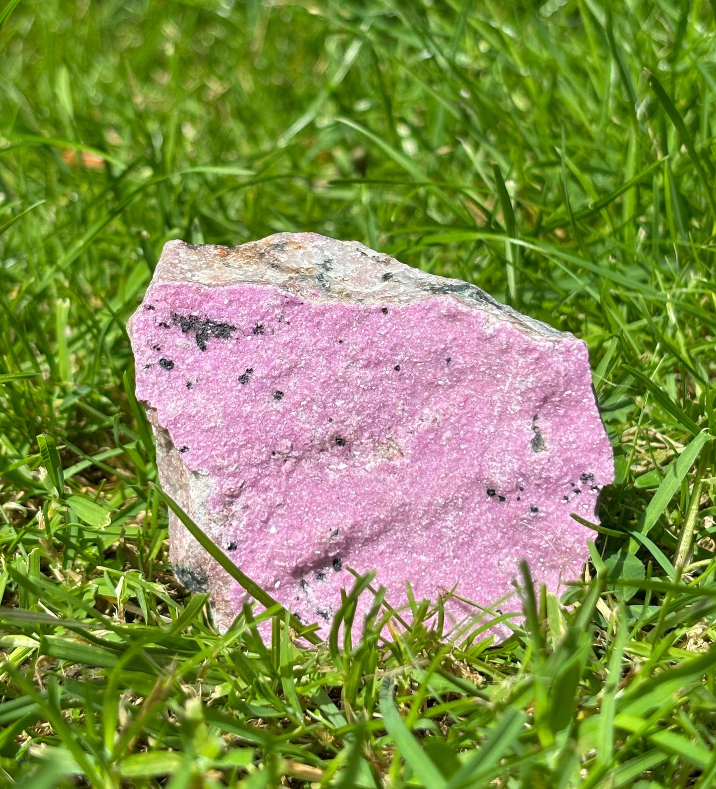 Ultra Rare Large Pink Raw Cobalto Calcite in Matrix