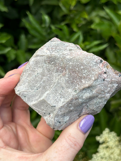 Rare Large Pink Raw Cobalto Calcite in Matrix with Malachite