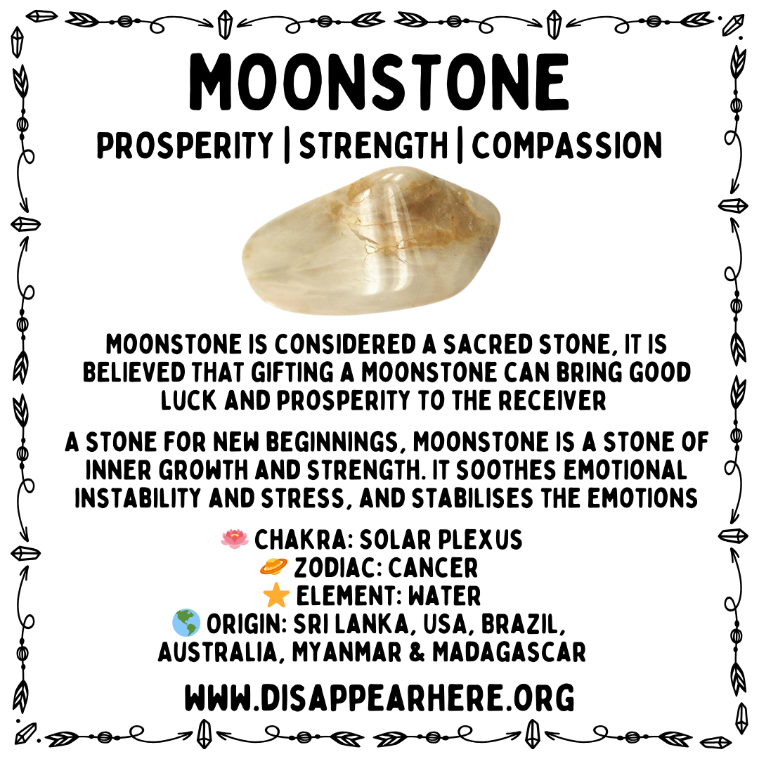 Moonstone Polished Crystal Tumble Stone