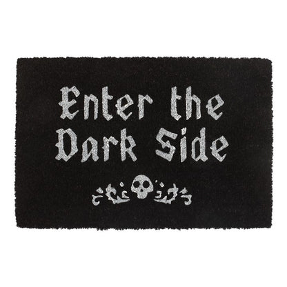 Black 'Enter The Dark Side' Doormat